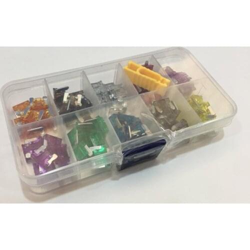 100 pcs/box 3A-35A + Test pen Assortment Micro Mini Blade Fuse Set Kit For Car Auto Truck Plastic & Zinc Alloy