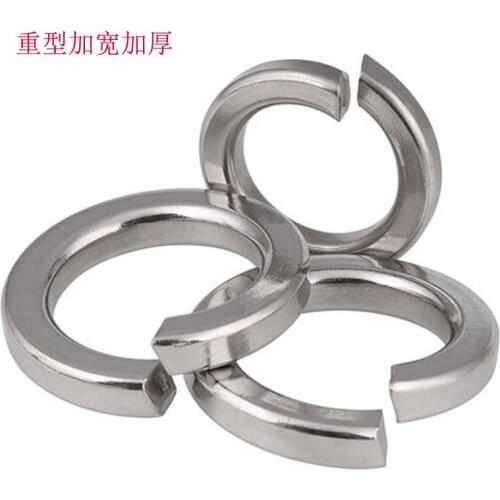 2pcs M14 M16 M18 M20 M22 M24 M27 M30 Spring washer Heavy duty thickening Gasket B93 Watson Meson 304 stainless steel