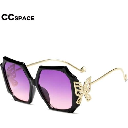 49058 Butterfly Oversized Square Luxury Sunglasses Men Women Fashion Shades UV400 Vintage Glasses