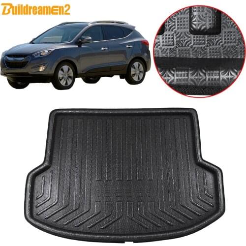 Buildreamen2 For Hyundai Tucson (LM) IX35 Car Trunk Mat Luggage Floor Tray Boot Liner Cargo Carpet 2010 2011 2012 2013 2014 2015