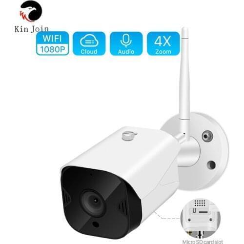 1080P Cloud Storage Wifi Camera Outdoor 4X Digital Zoom Wireless Bullet Camera 2MP Two-Way Audio CCTV Security IP Camera YCC365