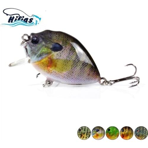 2.36Inch 14.5G Artificial Wobble Fishing Tackle Hard Plastic Sinking Crankbait Fishing Lure for Bass Pike Perch Bluegill Fishing