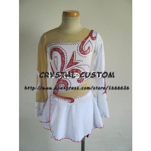 2016 Hot Sales Figure Ice Skating Dresses For Girls New Brand Vogue Figure Skating Competition Customized Dress DR2961