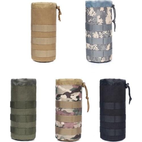 Water Bags Actical Molle Water Bottle Bag Pouch Travel Holder Sport Edc Camouflage Outdoor For Camping Hiking Fishing
