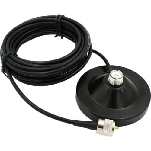 Mobile Car Antenna Magnetic Roof Mount Base 5M 16.4 Ft RG58 Coax Cable UHF Male