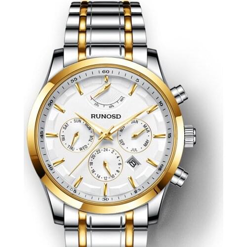 2020 RUNOSD Mens Watch Multifunctional Design Sport Fashion Automatic Mechanical Mens Clock Sapphire