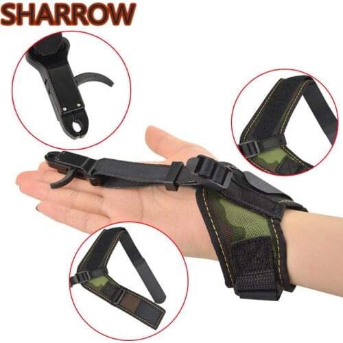 1Pc Release Aids Compound Bow Caliper Release Adjustable Wrist Strap Wrist Trigge Shooting Tools For Bow Archery Accessories
