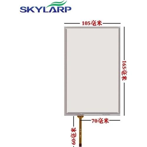 New 7''inch Touchscreen for Car GPS 105mm*165mm Resistance Touch panel Glass SA-7A SA-7B SK-070AE SK-070BE AMT9545 touch