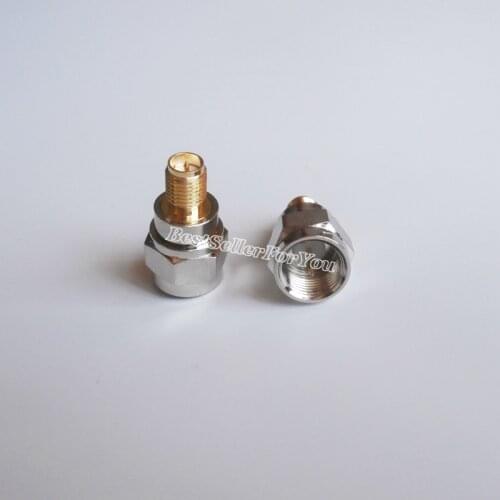 1Pcs F Male Plug To RP-SMA Connector RPSMA Connector Female Plug Center RF Coaxial Adapter Connector