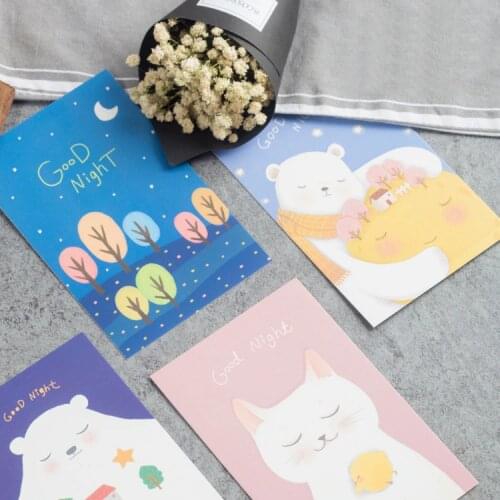 Luminous 30pcs good night style card multi-use as Scrapbooking party invitation DIY Decoration gift card message card postcard