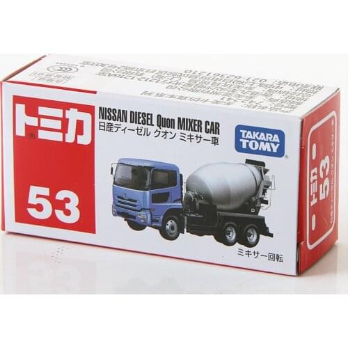 Takara Tomy Tomica Nissan Diesel Quon Mixer Car Metal Diecast Model Vehicle Toy Car New #53