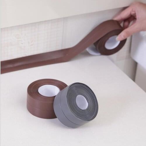 3.2m x 38mm Bathroom Shower Sink Bath Sealing Strip Tape Caulk Strip Self Adhesive Waterproof Stickers for Bathroom Kitchen Tape