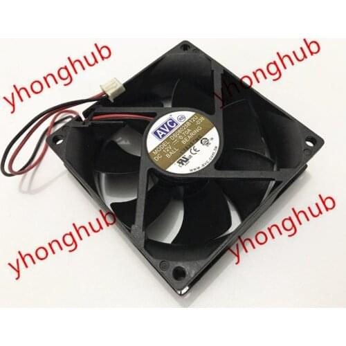 AVC DS08025B12U -038 DC 12V 0.70A 2-Wire 80X80X25mm Server Cooling Fan