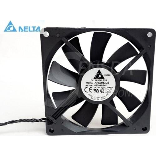 For delta afc0912db 12v 0.45a thin pwm cpu computer case cooling fans 9015 90x90x15mm 9cm
