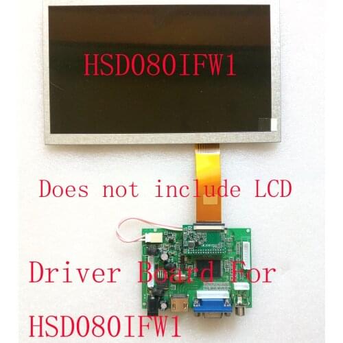 CARPC 7" 8" LCD High Brightness HSD070IFW1 HSD080IFW1 HSD090IFW1 Dedicated Driver Board Reversing priority HDMI VGA AV 1024*600