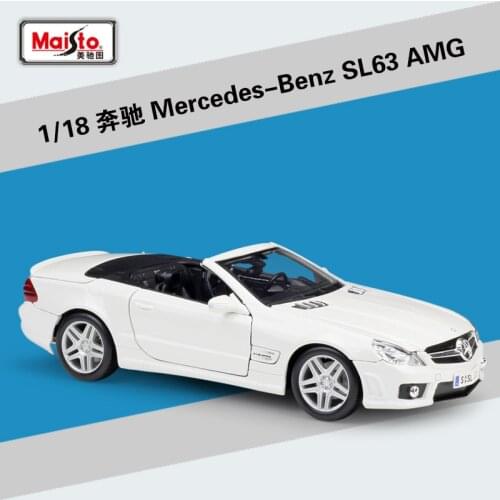 1:18 Maisto B-SLS 500K SL63 AMG63 CLK 300S Alloy Model Car Static Metal Model Vehicles
