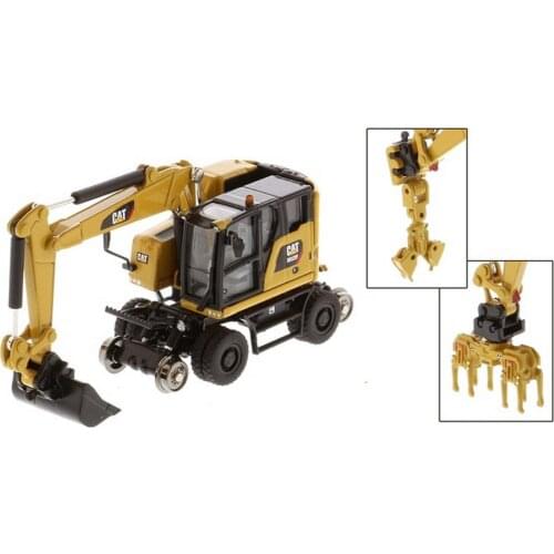1/87 HO DM Caterpillar Cat M323F Railroad Wheeled Excavator Diecast Model 85656