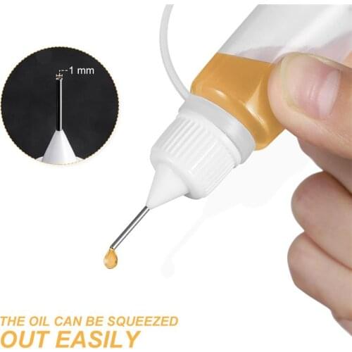 10Pcs 10ml Needle Tip Glue Bottles Liquid Needle Bottles Applicator DIY Empty Bottles for Home Workplace (White)
