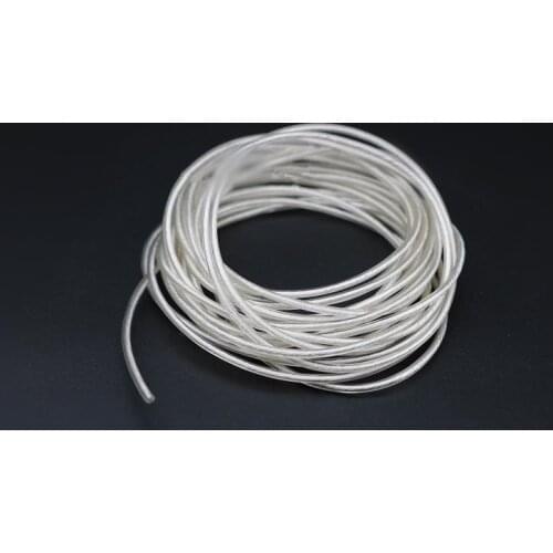 100m Single crystal copper plated silver Single core copper plated silver upgrade line 63 core OD1.5MM