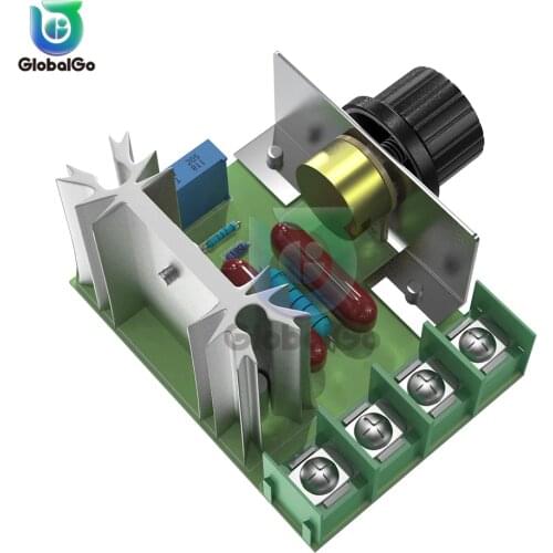 2000W Speed Controller Adjustable SCR Motor Speed Regulator Governor AC 220V Temperature Voltage Regulator Dimmer Switch Control