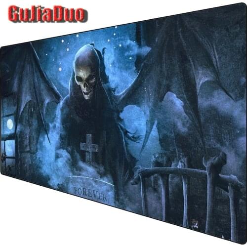 400x900MM Scary Skull Pattern Mouse Pad XXL Gamer Desk Mat Non-slip Computer Keyboard Minimalist Mousepd Gaming Accessories Rug
