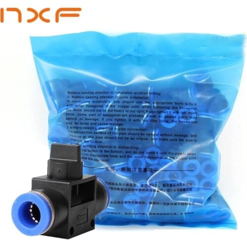 50pcs Pneumatic Fittings Hands Valves Fitting Speeds Switch Controller Air Water Tube Connector 4mm 6mm 8mm 10mm 12mm