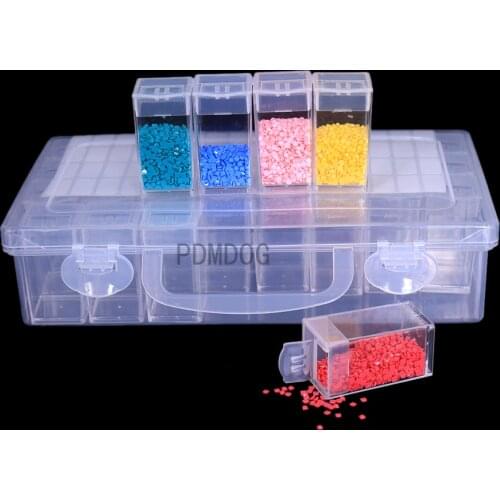 5D Diy Diamond Painting Tools Diamond Jewelry Box Rhinestone Embroidery Crystal Bead Storage Box Accessories Container