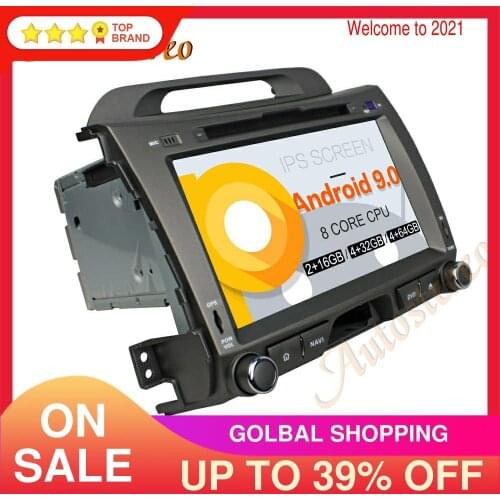 Car DVD Player Android 9 PX5/PX6 GPS Navigation For KIA SPORTAGE SPORTAGE R 2010-2012 Radio Recorder Head Unit Multimedia Player