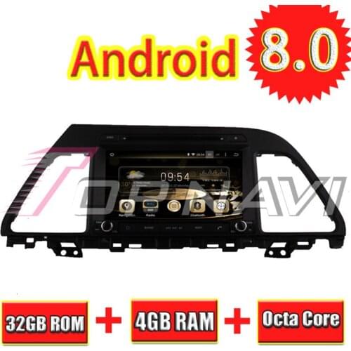 Topnavi 8'' Octa Core Android 8.0 Car GPS Navigation for HYUNDAI SONATA LF 2015- Autoradio DVD Multimedia Audio Player Stereo