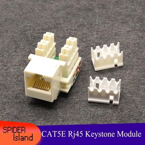 CAT5E UTP network module Tool-free RJ45 connector Information socket Computer Outlet cable adapter Keystone Jack FOR AMP
