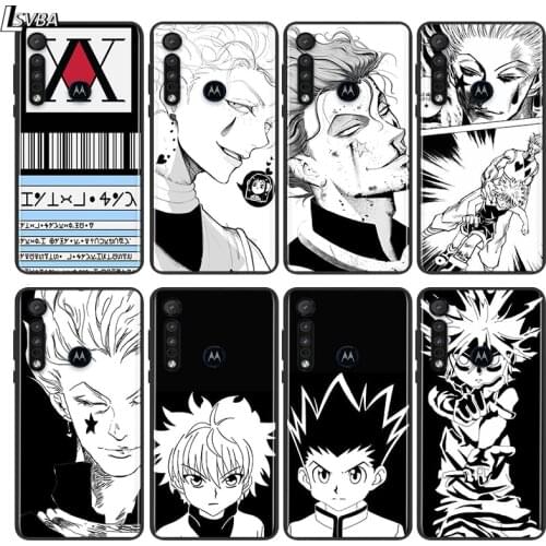 Anime HUNTER×HUNTER For Motorola E6 E7 G8 G9 G Edge Stylus Power Play Lite One Hyper Marco Plus Black Soft Phone Case