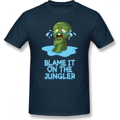 Men Short Sleeve League of Legends Multiplayer Online Battle Arena Game T-Shirt Crying Amumu Pure Cotton Tees Harajuku TShirt