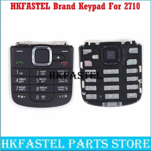 HKFASTEL New High quality For Nokia 2710 Mobile Phone Housing English or Russian Keypad Cover Keyboard Case free shipping