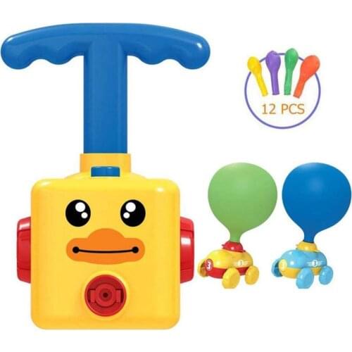Inertia Balloon Powered Car Toys Inertial Power Balloon Car Gift Toys for Kids Launch Tower toy