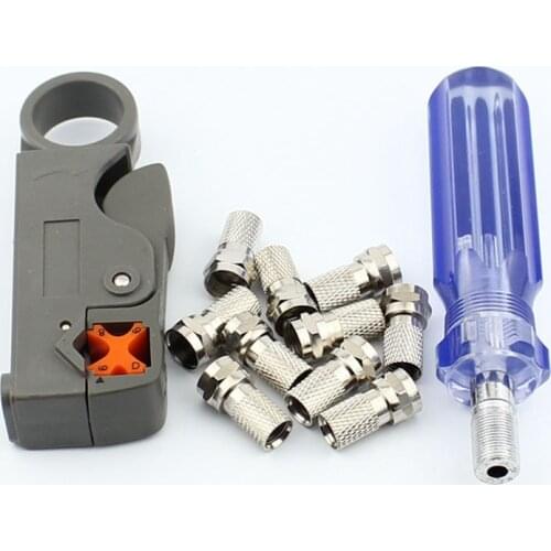 Cable F head line tools Extrusion type F head 75-5 wire stripping knife 10 metric booster