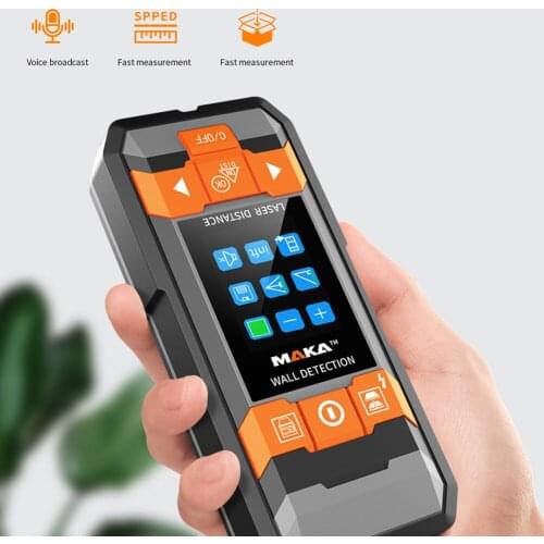 Measuring Meter Metal Detection Distance Measurement High-precision Laser Rangefinder with Backlight Display Wall Detector