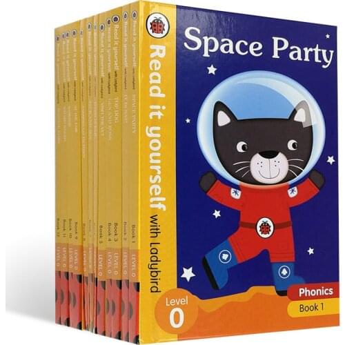13 books/set ladybird Read it yourself level 1 English Picture story books Leveled Reading children early education 4-8 years