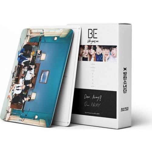KPOP 54PCS/SET South Korean Groups Bangtan Boys Lomo Card Poster New Album BE PhotoCard Cards Wall Banner JUNG KOOK JIMIN SUGA