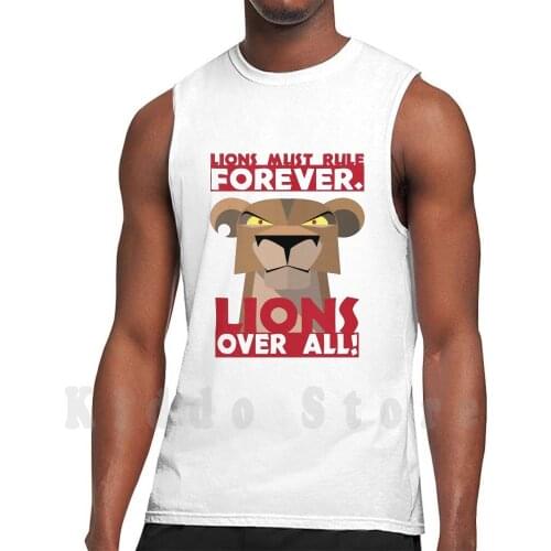 Lions Must Rule Forever. Lions Over All! tank tops vest 100% Cotton Lions Zira Lion King 2 Lion Guard Lion