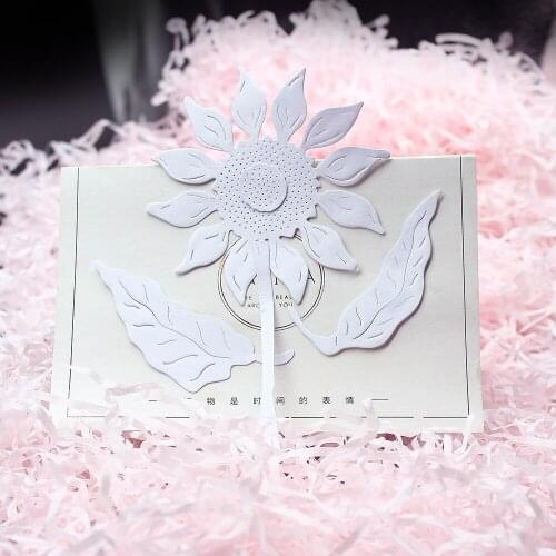 Metal knife die for sunflower flowers Stencil Scrapbook Photo Album Embossing Card Decoration DIY Craft