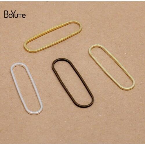 BoYuTe (200 Pieces/Lot) Metal Brass Geometric Jump Ring Materials Factory Supply Diy Handmade Jewelry Accessories