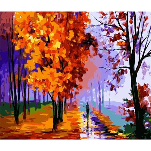 Poetry Love Girl Diy Painting By Numbers Handpainted Oil Painting Lavender Kit Paint By Numbers Acrylic Wall Art Canvas Adult