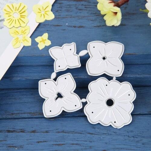 New Metal Cutting Dies Cut Die Mold Flowers 4 Scrapbook Paper Craft Mould Blade Punch Stencils Dies