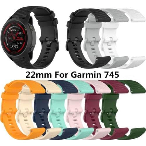 New Watch Band For Garmin Forerunner 745 Silicone Replacement Watchstrap For Garmin 745 Bracelet Sport Wristband Accessories
