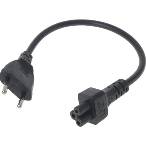 NEW Power Adapter Cord EU 2 Pin Male To IEC 320 C5 Micky For Notebook Power Supply 30cm hot