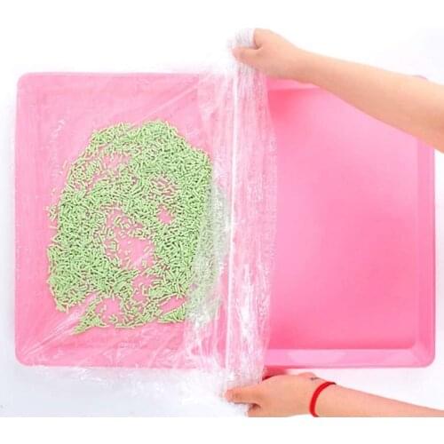 Disposable Rabbit Cage Liner, Plastic Guinea Pig Cage Mat Film to Replace Diapers Fit for Most Rabbit Hamster Hedgehog Cage