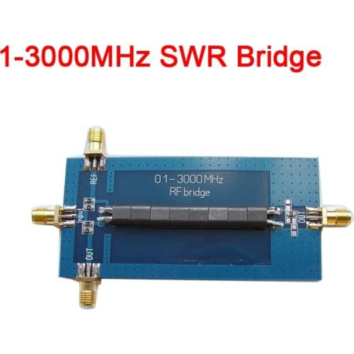 RF SWR Reflection Bridge frequency 0.1-3000 MHZ Antenna Analyzer VHF UHF VSWR return loss Connectors: SMA