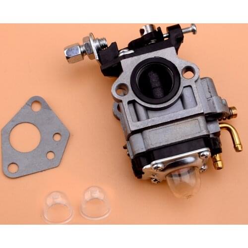 Silver Metal Carburetor Set Fit for Hyundai HYBC5200 52cc 2-Stroke Petrol Grass Trimmer Brushcutter