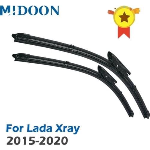 MIDOON Wiper Front Wiper Blades For Lada Xray 2015 2016 2017 2018 2019 2020 Windshield Windscreen Front Window 26"+14"