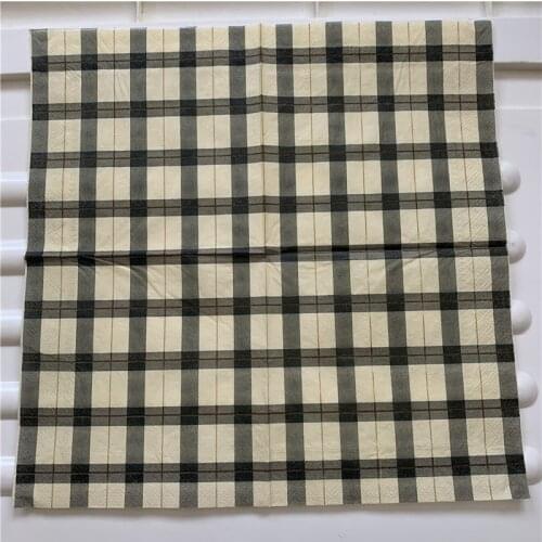 Decoupage paper napkins elegant tissue vintage towel black white star strip birthday wedding party home beautiful decor 3 ply 20